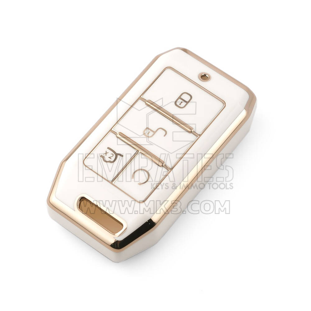 Yeni Satış Sonrası Nano Yüksek Kaliteli Kapak BYD Uzaktan Anahtar 4 Düğme Beyaz Renk BYD-C11J | Emirates Anahtarları