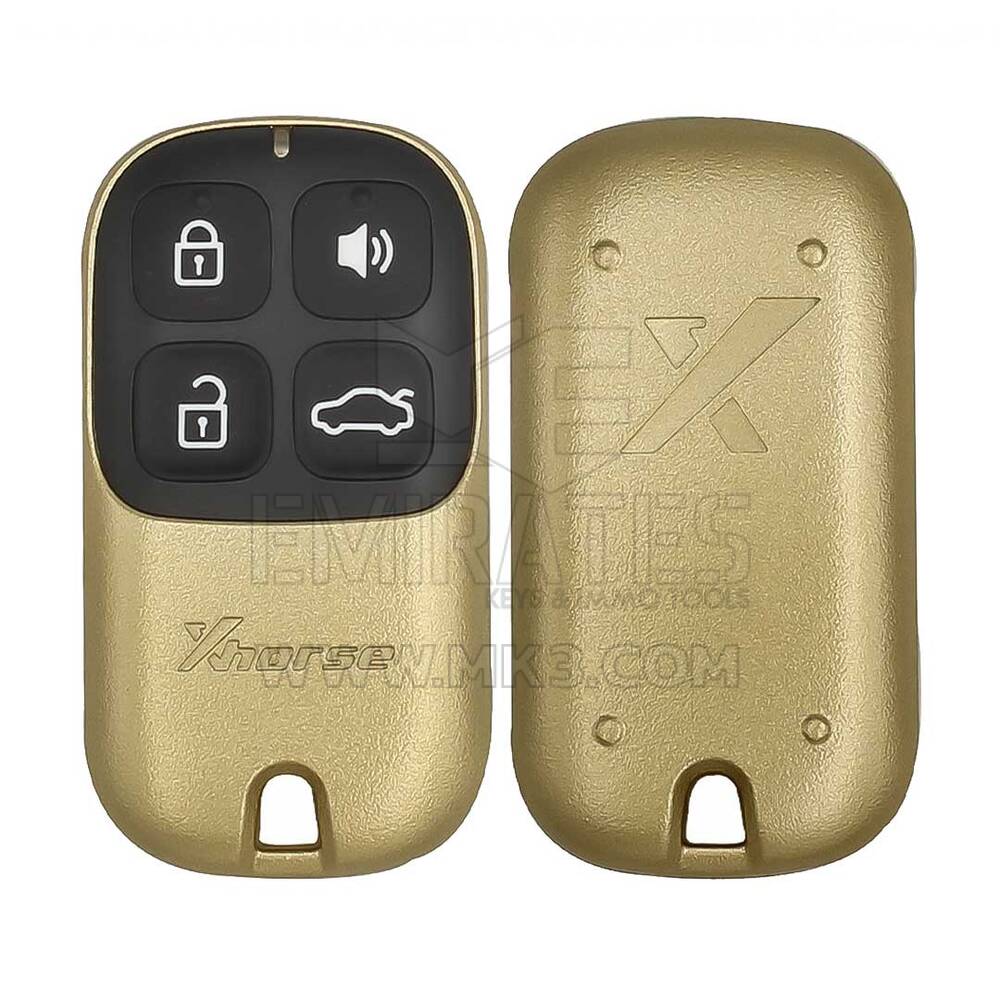 Xhorse VVDI Key Tool VVDI2 Wire Garage Remote Key 4 Golden Type XKXH02EN compatível com todas as ferramentas VVDI incluindo VVDI2, VVDI Key Tool etc | Emirates Keys