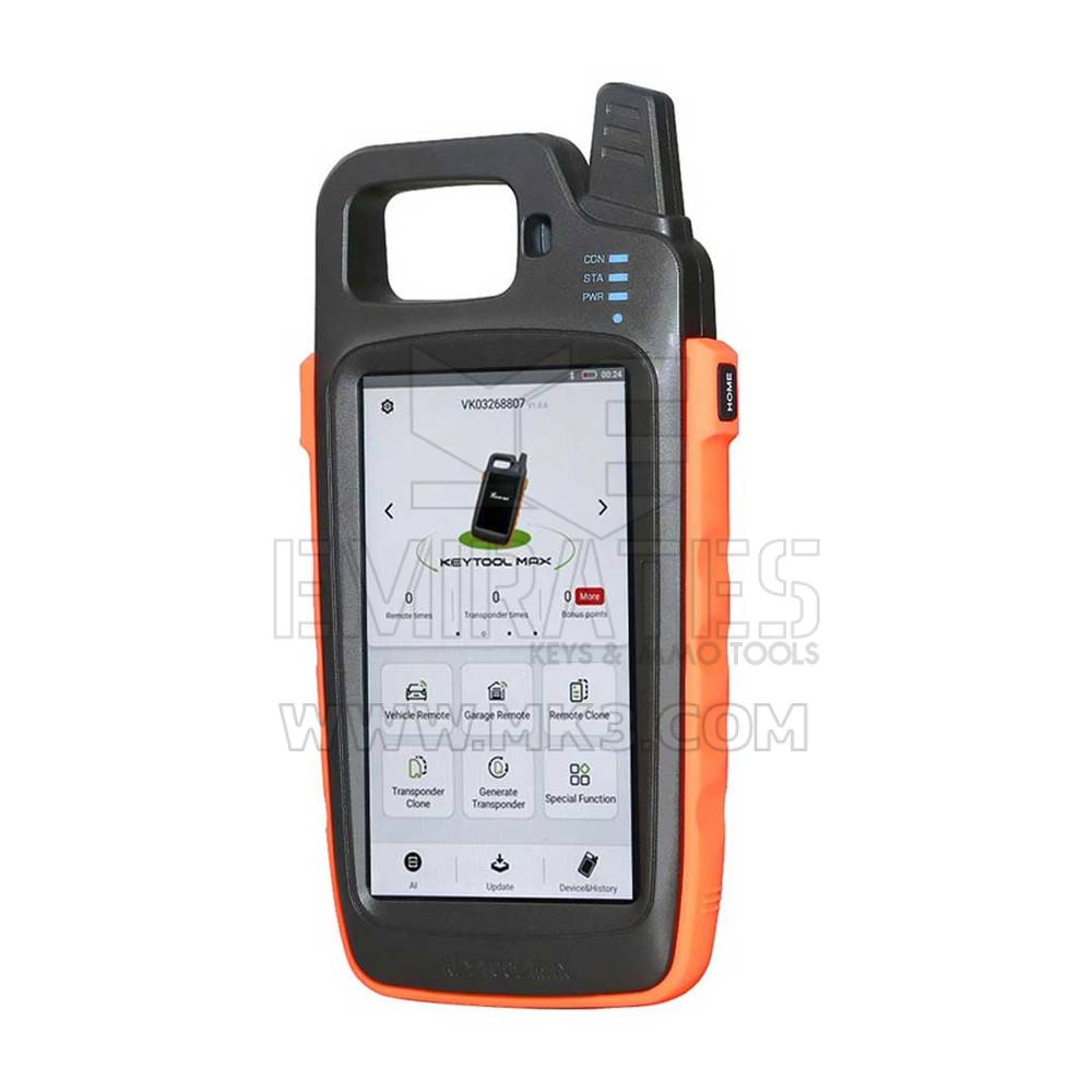 Key Tool Max Can Generate remote and smart key, Program and Immo transponder, Generate special transponder, Connect to Xhorse key cutting machine And More
