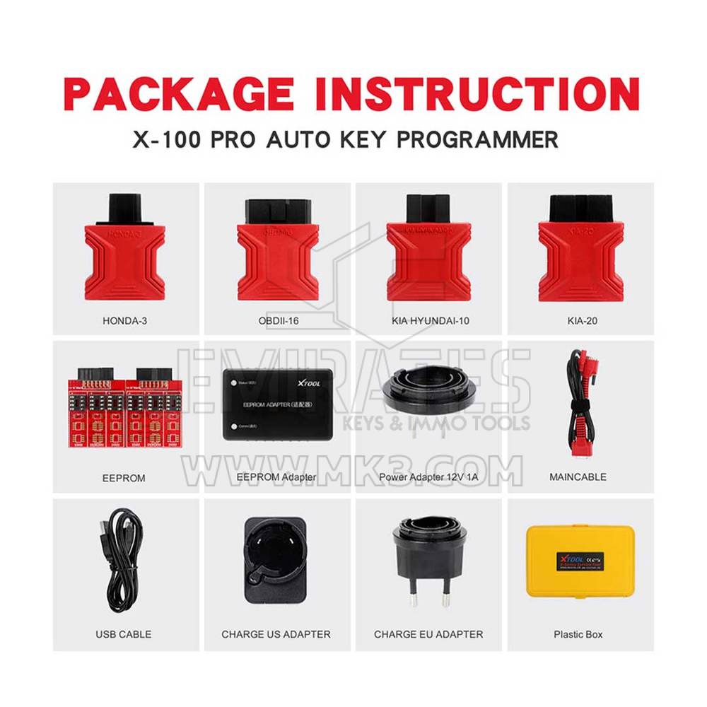 Dispositivo de programación de llave automática Xtool X100 Pro2 - MK16997 - f-4