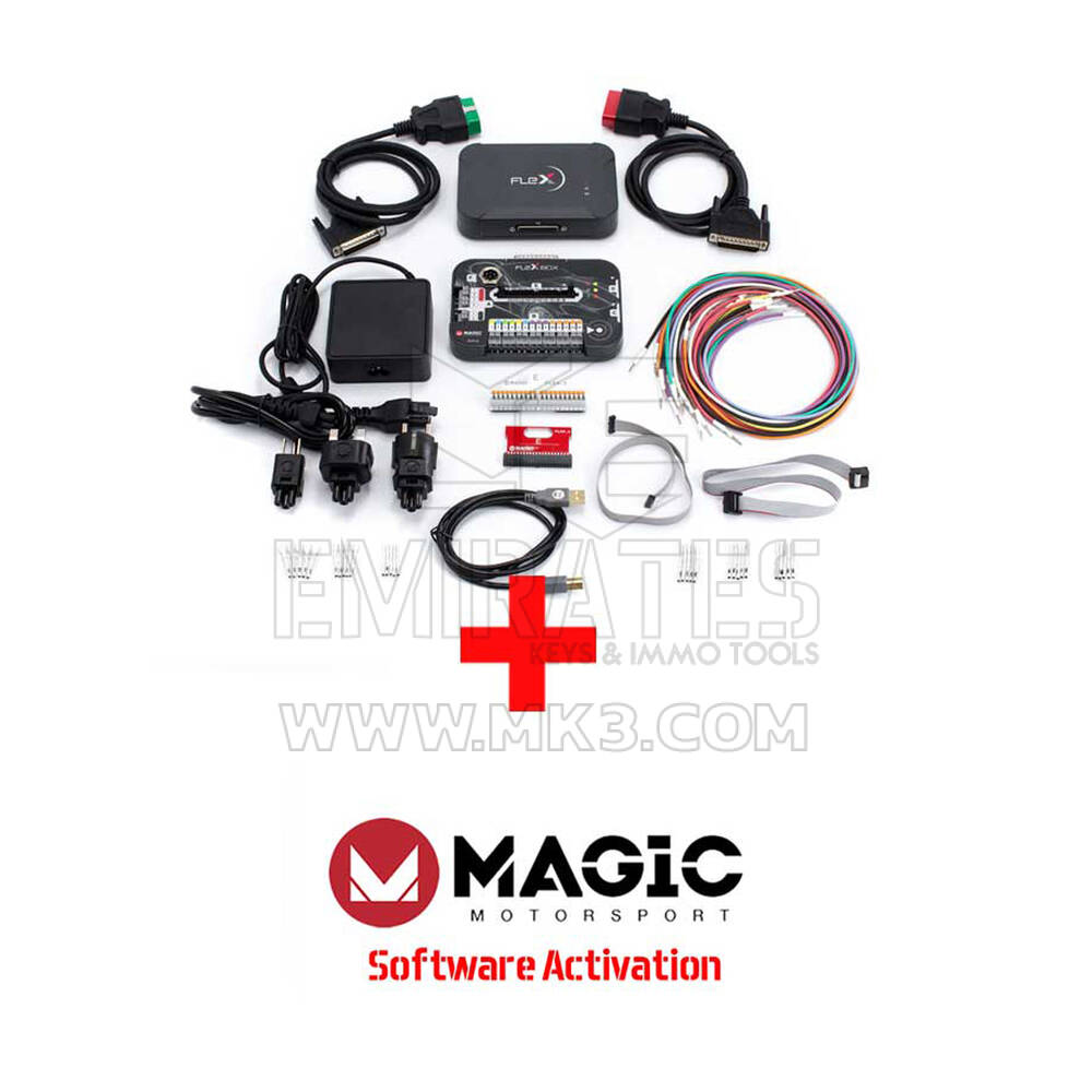 MAGIC FLK02 FLEX Full HW Kit + FLS0.1M ECU (السيارات والشاحنات الصغيرة والدراجات) obd + Bench Master
