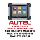 تحديث الاشتراك لمدة عام واحد من Autel MaxiSys MS908P II وMaxiSys MS908SP II وMaxiSys Pro II