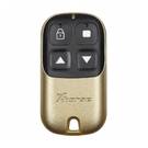Xhorse VVDI Key Tool Wire Garage Remote Key 4 أزرار ذهبي اللون نوع XKXH05EN