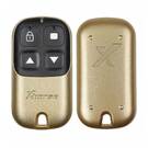 Nova Xhorse VVDI Key Tool Wire Garage Remote Key 4 Botões Amarelo Dourado Cor Tipo XKXH05EN, Compatível com todas as ferramentas VVDI | Emirates Keys -| thumbnail
