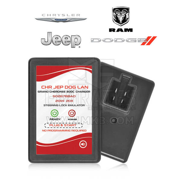 Emulatore Chrysler - Emulatore Jeep - Emulatore Grand Cherokee - Emulatore Dodge 2011-2013 Simulatore di emulatore bloccasterzo
