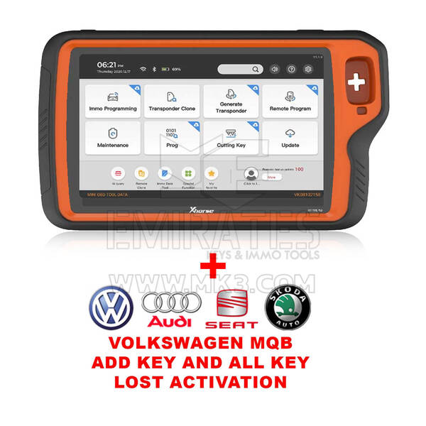 Xhorse VVDI Key Tool Plus Pad Device & Volkswagen MQB Ajouter une clé et toutes les clés perdues Activation