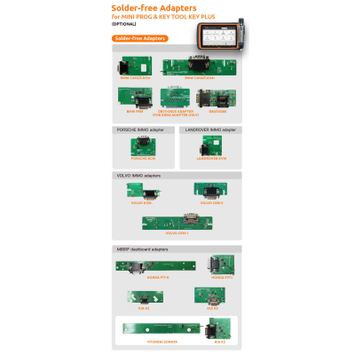 Xhorse Solder-free Adapters For VVDI Mini Prog And Key Tool Plus