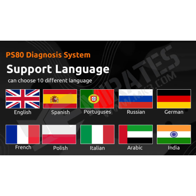 XTool PS80 Diagnostics 10 لغة مختلفة