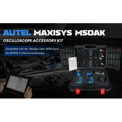 Kit de acessórios para osciloscópio NewAutel MSOAK compatível com o MaxiFlash VCMI incluído com o MSUltra e MS919 e o osciloscópio de 4 canais MP408