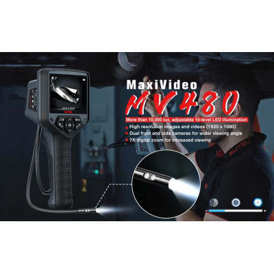 El nuevo dispositivo de videoscopio de inspección digital Autel MaxiVideo MV480 es una herramienta profesional que se utiliza para mostrar piezas que son difíciles de ver en vehículos.