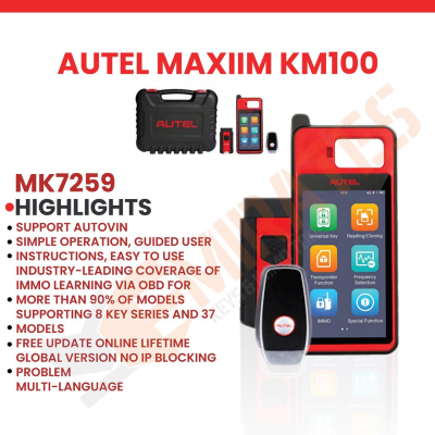 Nuovo Autel MaxiIM KM100 IMMO Key Programmer Kit generatore di chiavi universale Aggiornamento gratuito a vita online | Chiavi degli Emirati