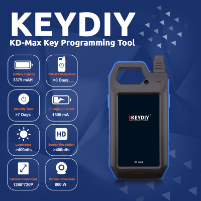 Nouvel outil de programmeur de clé KEYDIY KD Max KEYDIY un système Android professionnel multifonctionnel pour appareil intelligent avec Bluetooth et WIFI | Clés Emirates