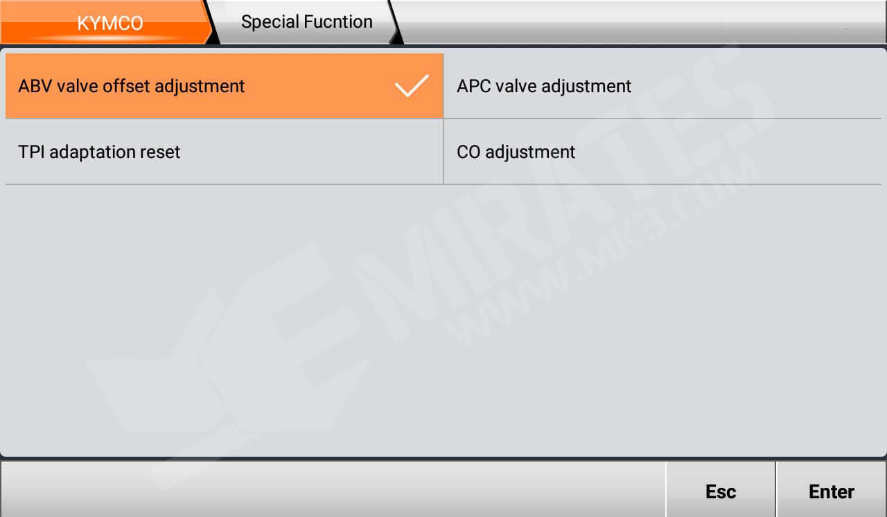 OBDStar MS80 Special Function KYMCO