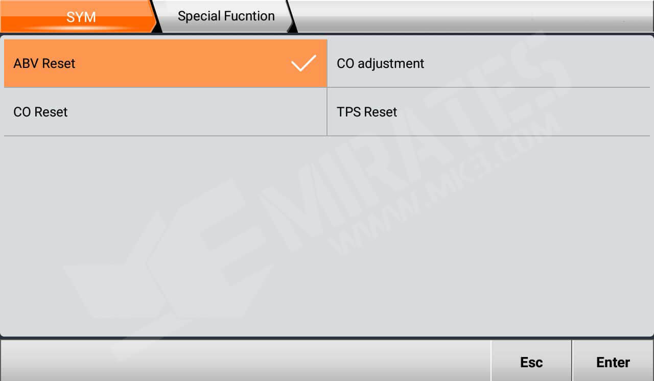 OBDStar MS80 Special Function SYM
