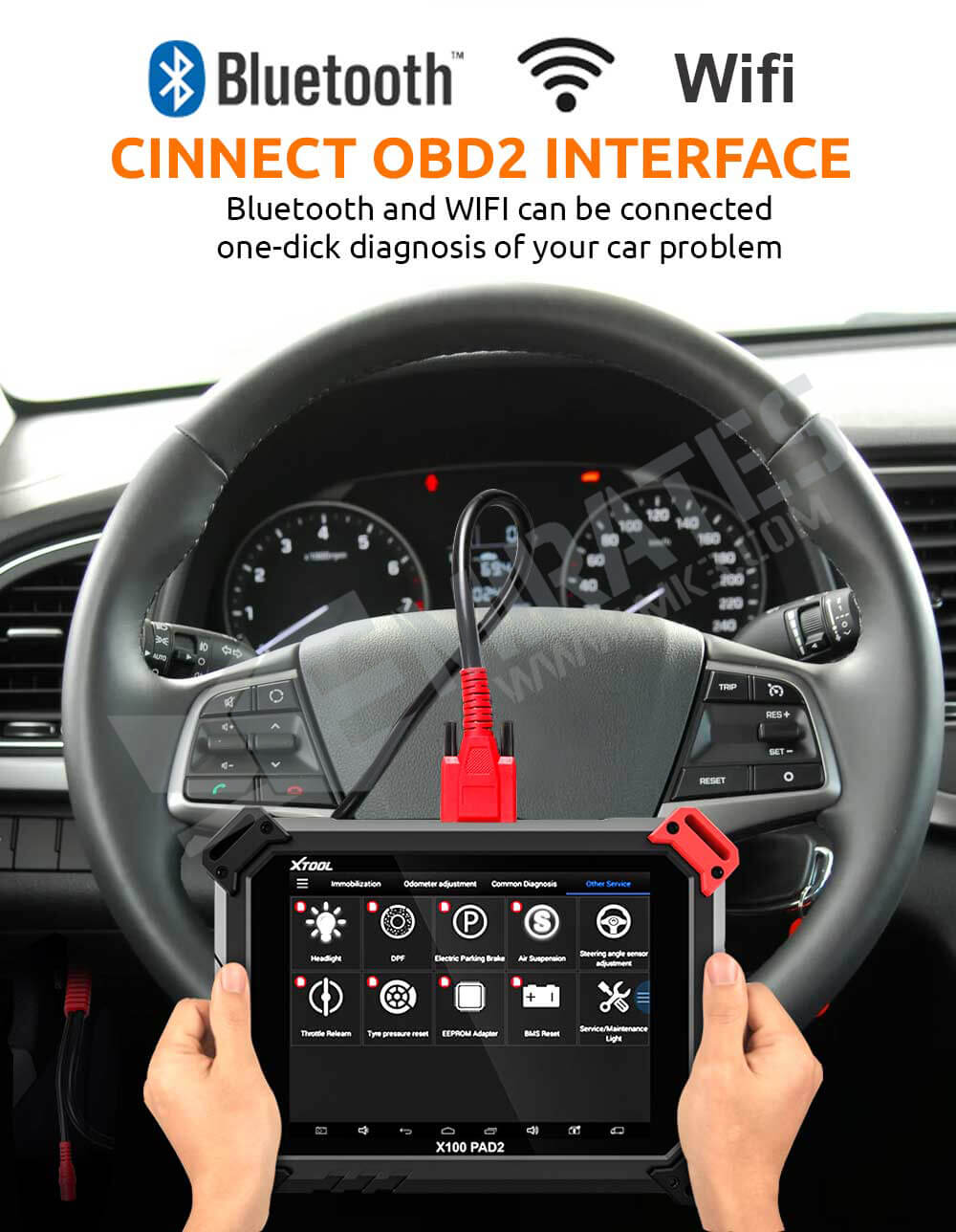 CINNECT OBD2 INTERFACE Bluetooth and WIFI can be connected