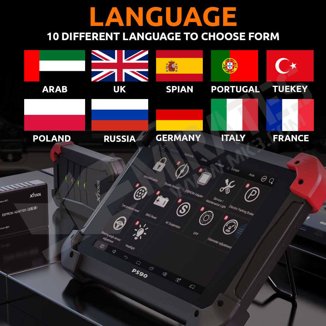 XTOOL PS90 Pro Multi-Language Supported