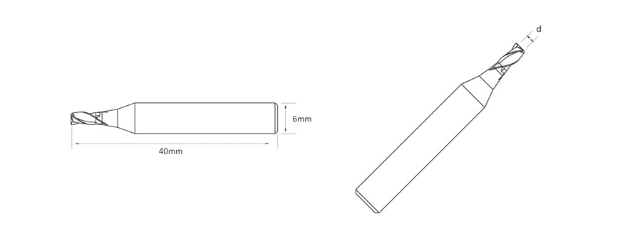 High Quality Best Price End Mill Cutter EW5530B-4F Carbide φ3.0xφ6x40x4F , Accessories ,Cutter, Parts BUY NOW | Emirates Keys
