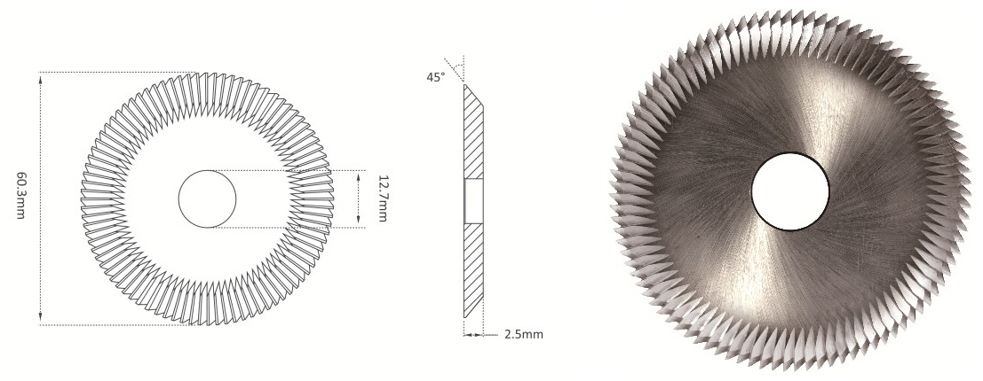 High Quality Best Price Angle Miling Cutter  HJ-X23MC HSSCo-Coating φ60.3x2.5xφ12.7x45° , Accessories ,Cutter, Parts BUY NOW | Emirates Keys
