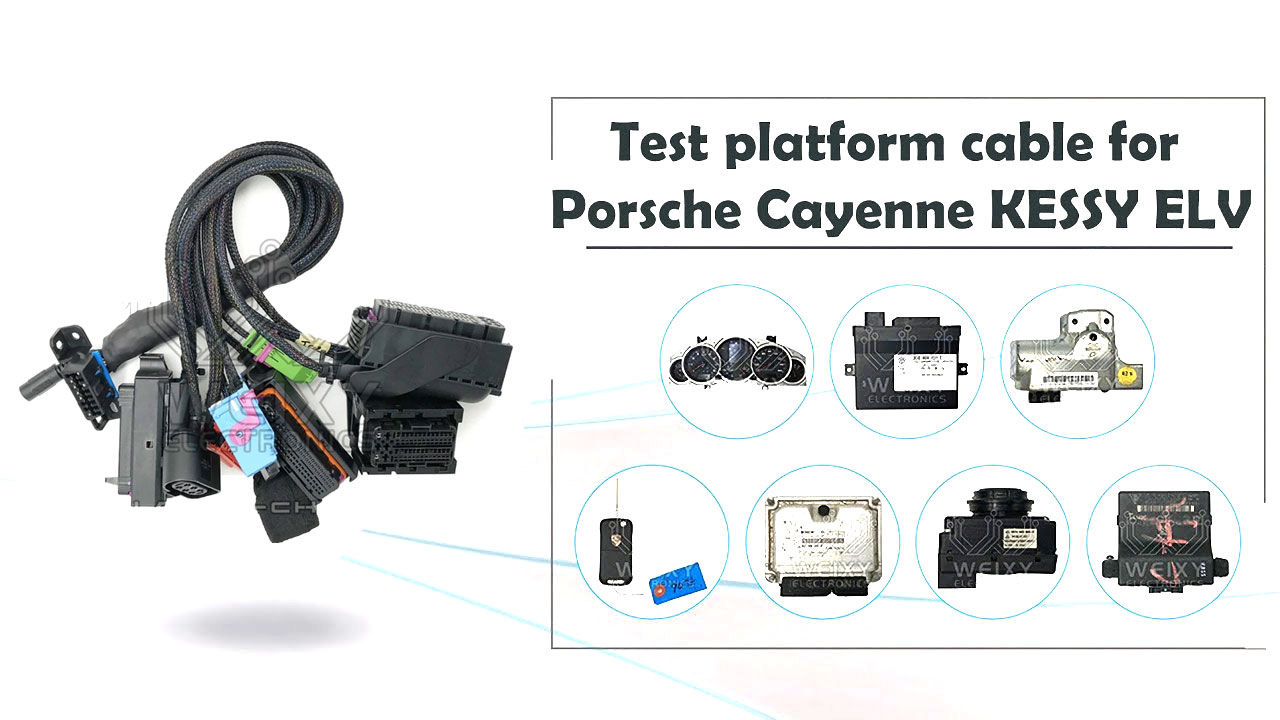 New Aftermarket Test Platform Cable For Porsche Cayenne Kessy ELV connect the Dashboard, ELV, KESSY IMMO box | Emirates Keys