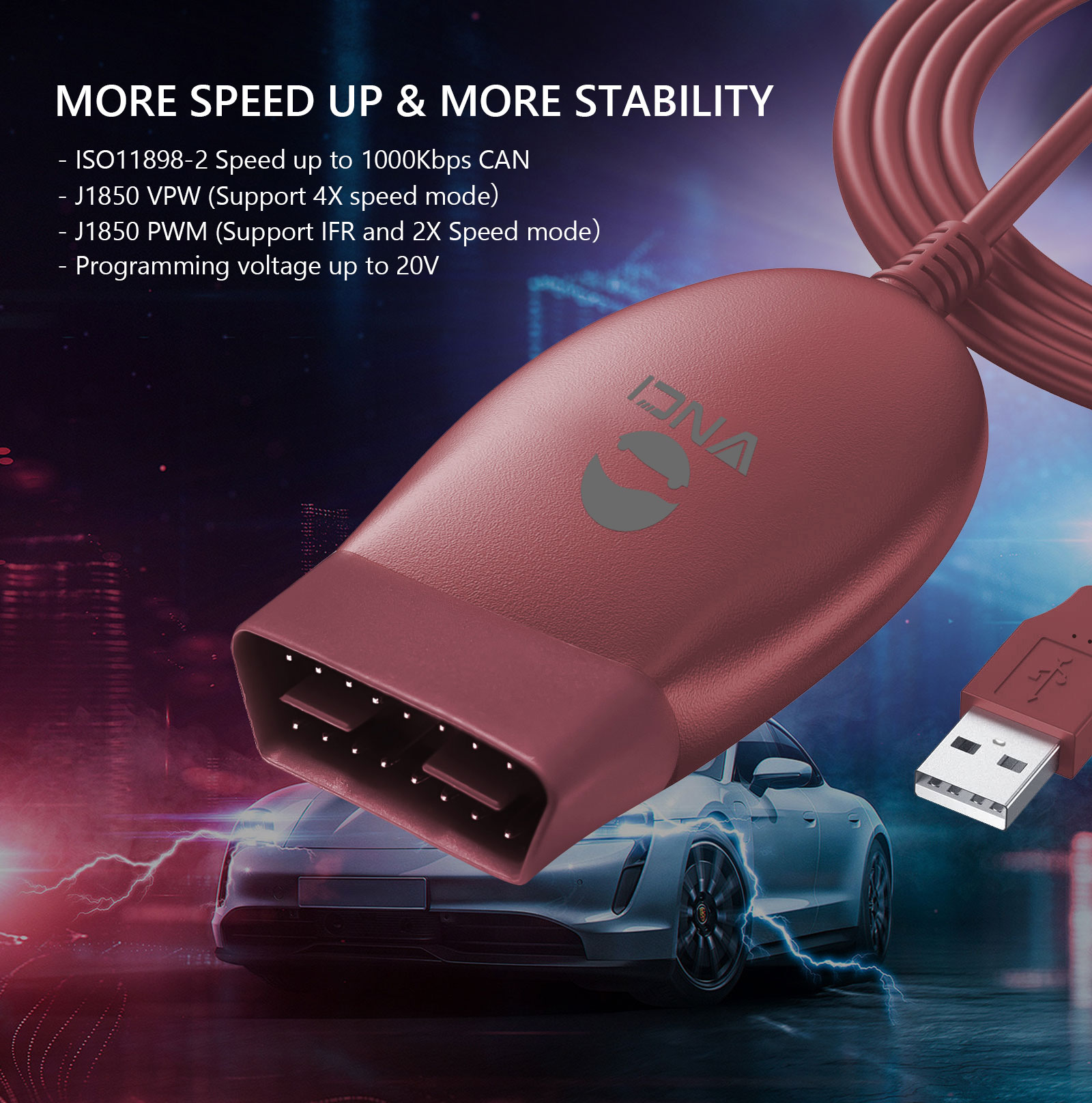 New VNCI J2534 Nano Diagnostic Tool Compatible With Most J2534 Software And ELM327 Software, Automatic Mode Switching | Emirates Keys