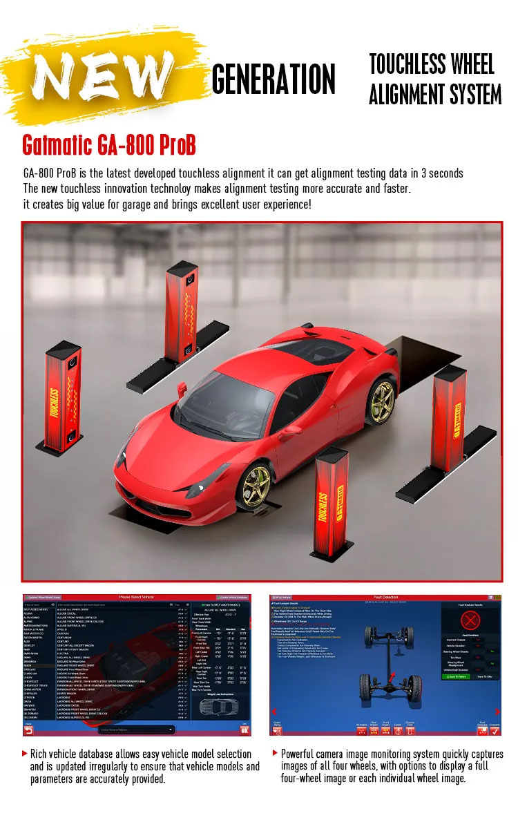 GA800 ProB Touchless wheel aligner Detail (5)
