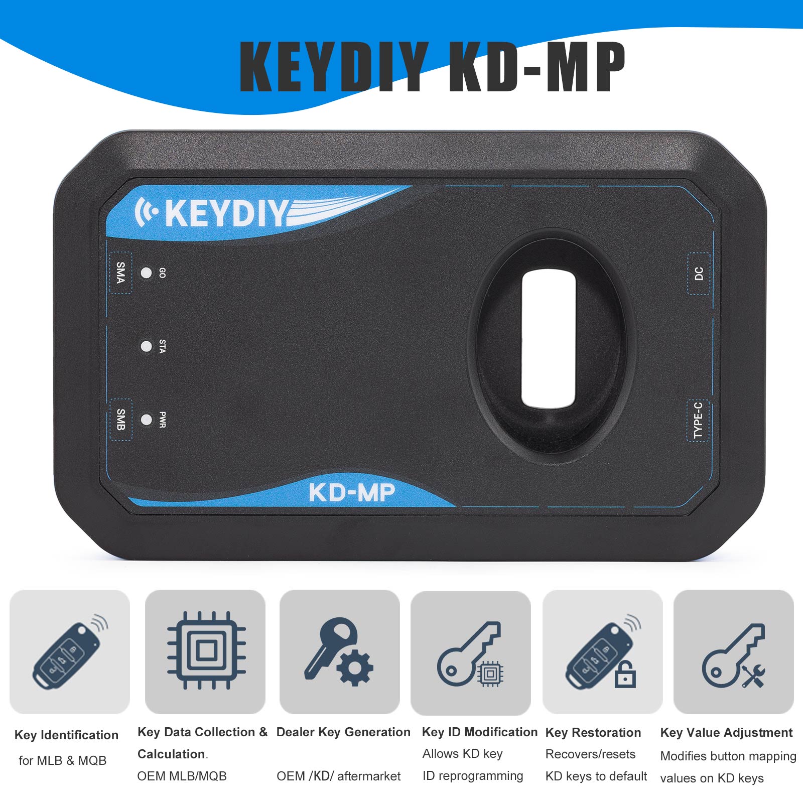 New KD-MP Five-in-One Promotion Package ( Keydiy KD-MP Program Kit with KD-MATE, KD-MP MLB/MQB Tool, MLB26 MLB09 MLB08 MLB Keys ) | Emirates Keys