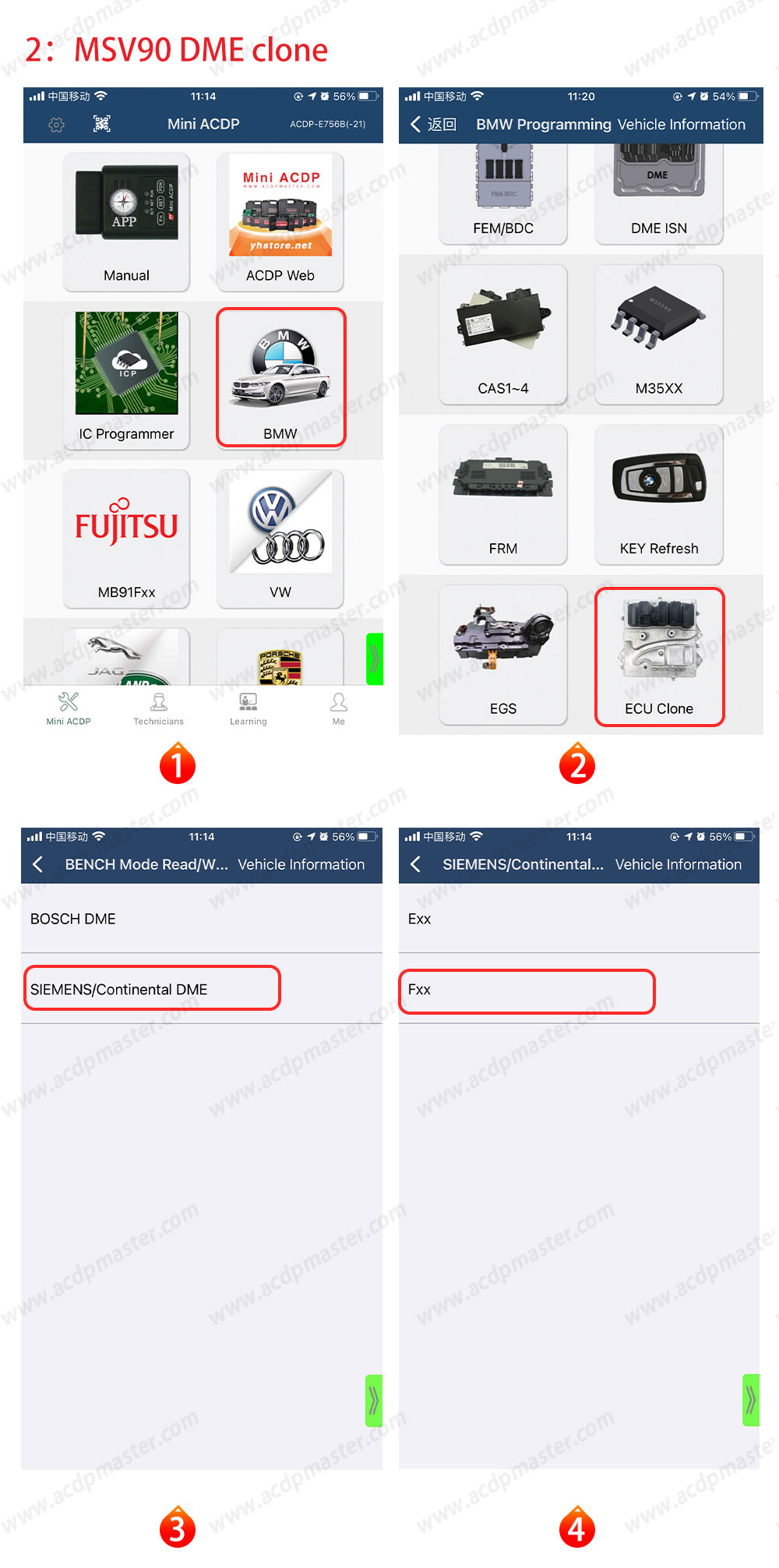 New Yanhua ACDP Set Module 27 BMW MSV80/MSD8X/MSV90 DME Read / Write ISN And Clone Supported DME Types: Continental, SIEMENS | Emirates Keys