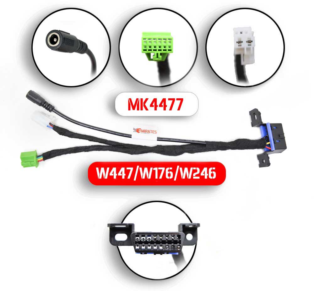 Mercedes W447 W176 W246 EIS ESL Testing Cables Reading Password Works With Abrites, VVDI MB Tool, CGDI MB And Autel High Quality - Emirates Keys Cables