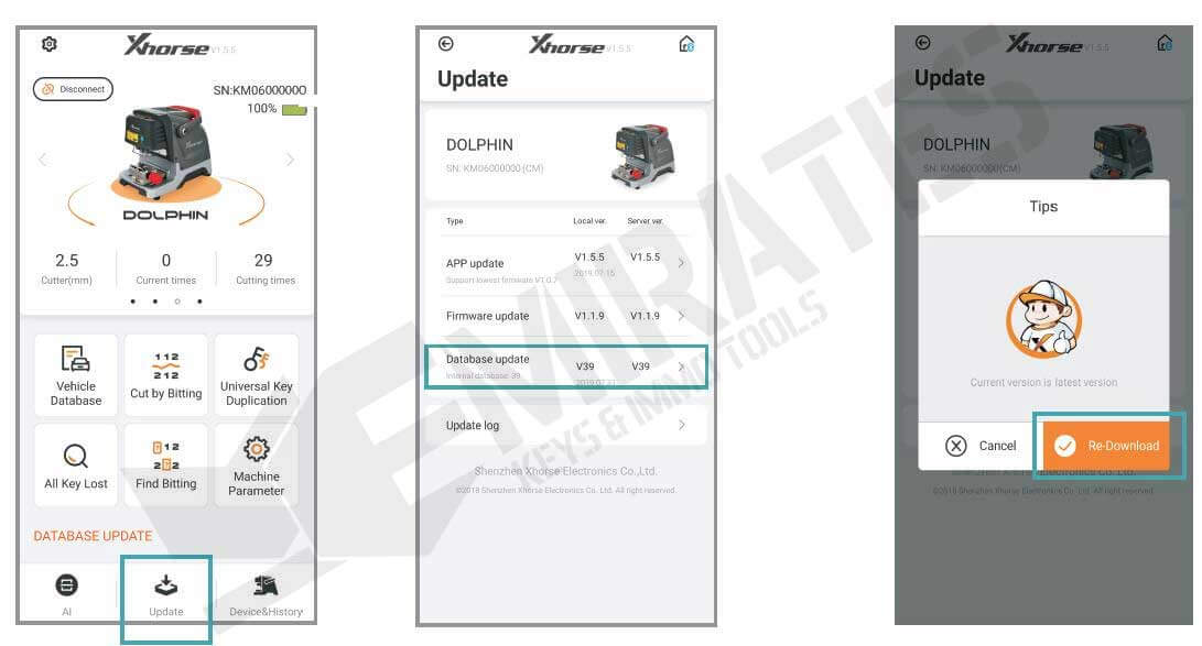 Update_Xhorse_Dolphin_XP-005_Database