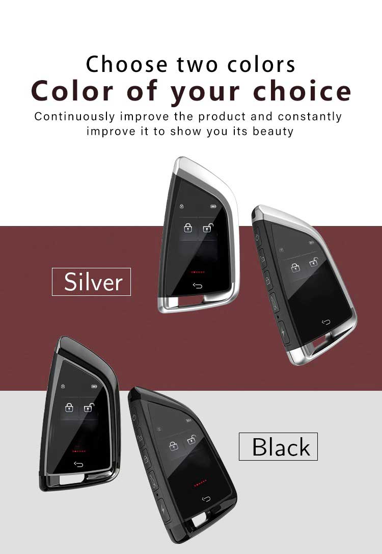 New Aftermarket LCD Universal Modified Smart Remote Key Kit For All Keyless Car FEM Style Black Color | Emirates Keys