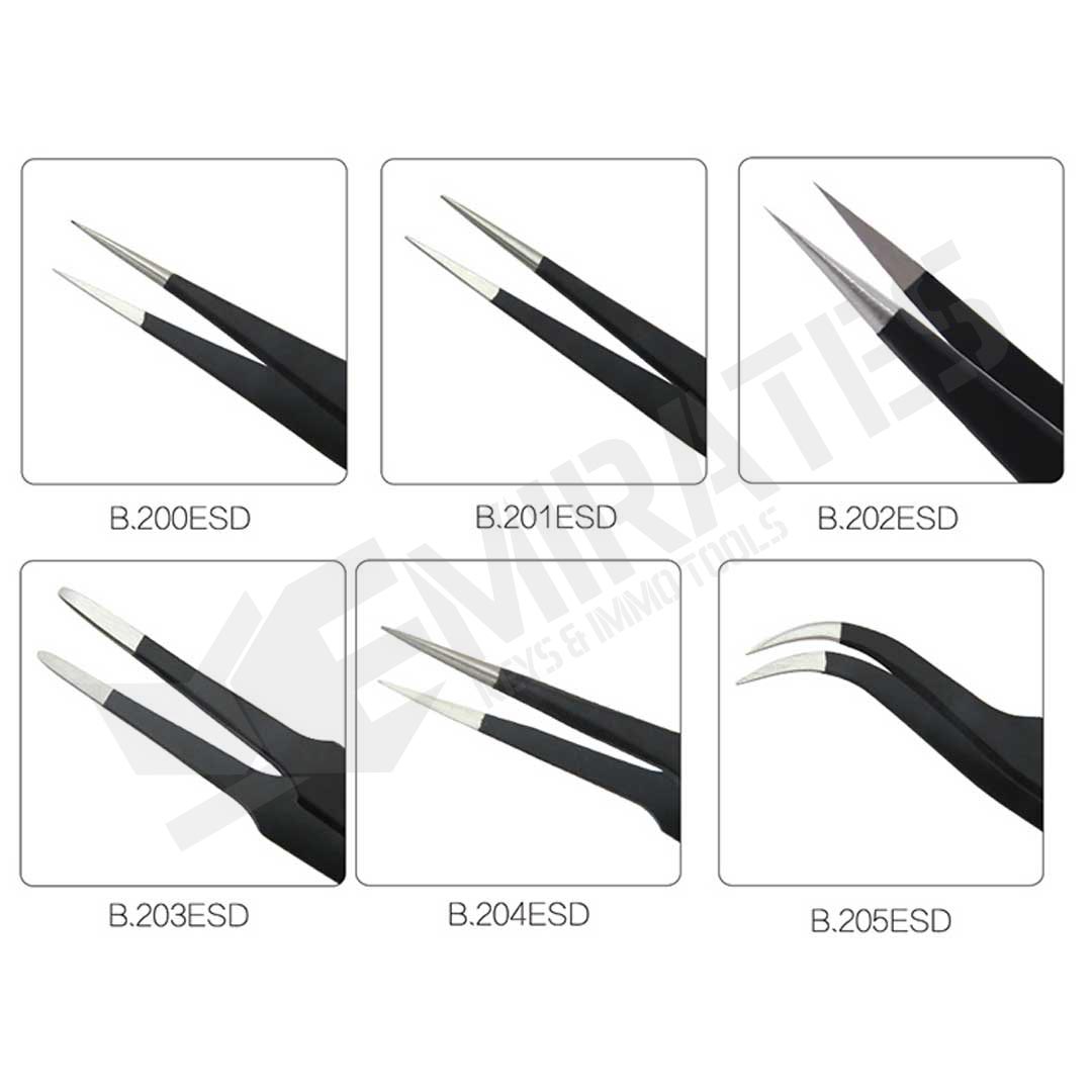 esd-anti-static-stainless-steel-tweezers-6-types