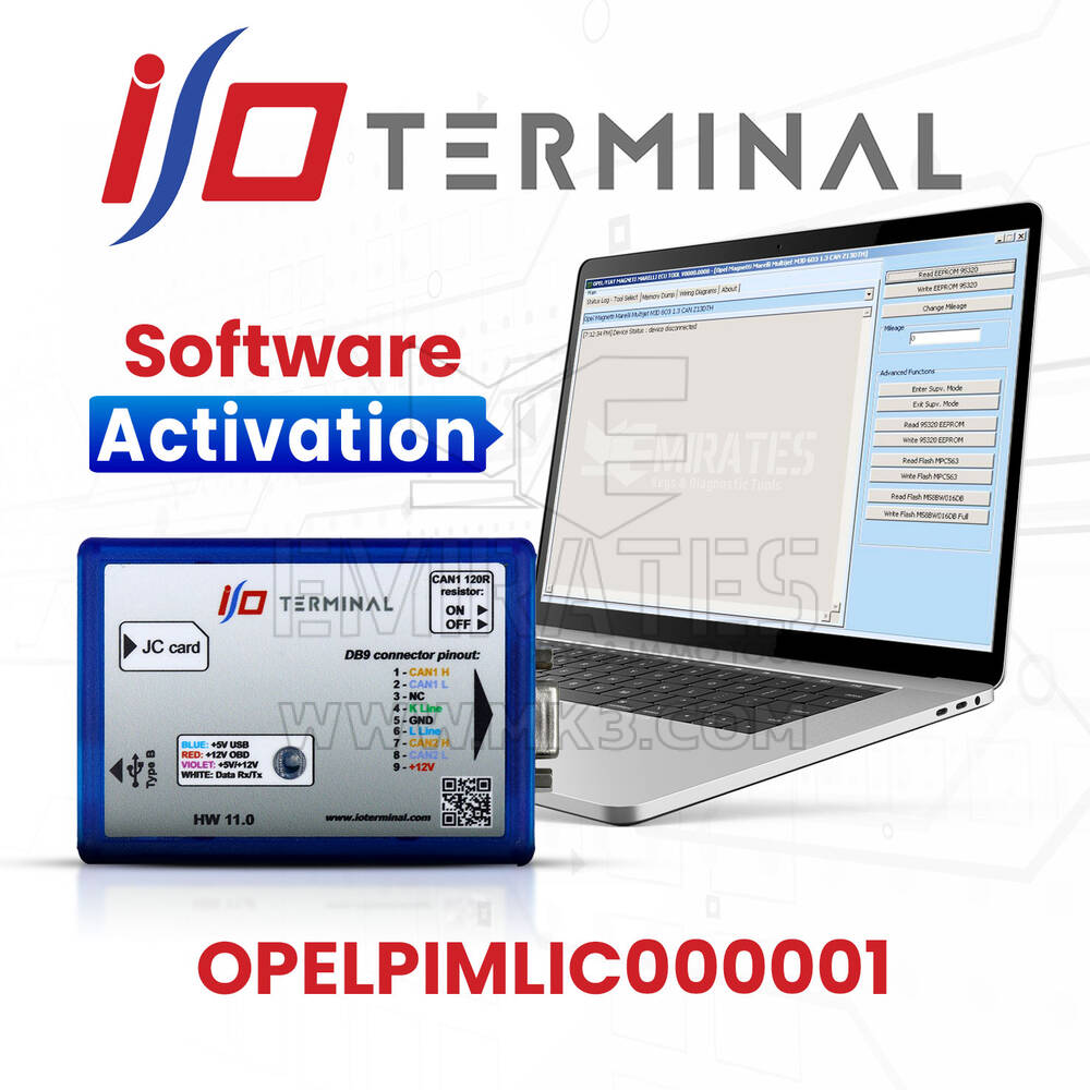 Terminal de E/S multiferramenta OPELPIMLIC000001 Ativação