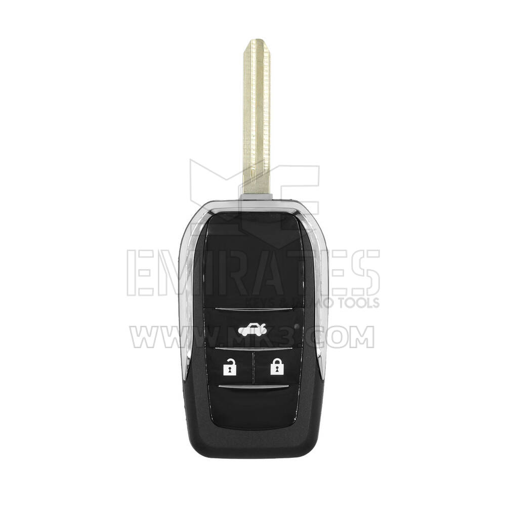 New Aftermarket Toyota Flip Remote Key Shell 3 Buttons Modified Horizontal Type High Quality Best Price | Emirates Keys