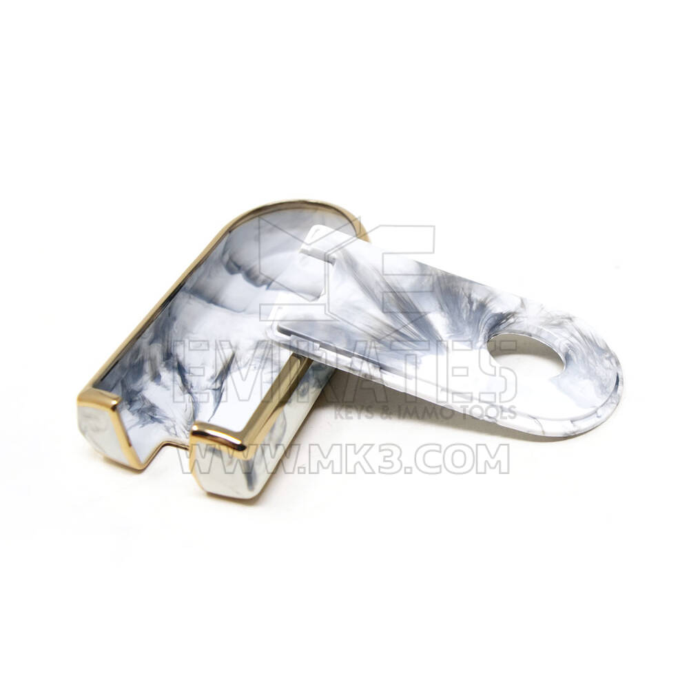 New Aftermarket Nano High Quality Marble Cover For Perodua Remote Key 3 Buttons White Color PRD-C12J3 | Emirates Keys