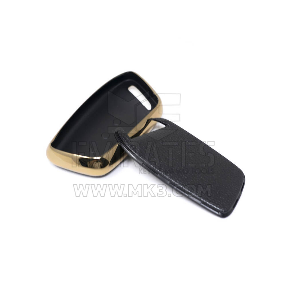 New Aftermarket Nano High Quality Gold Leather Cover For Baojun Remote Key 3 Buttons Black Color BJ-C13J | Emirates Keys