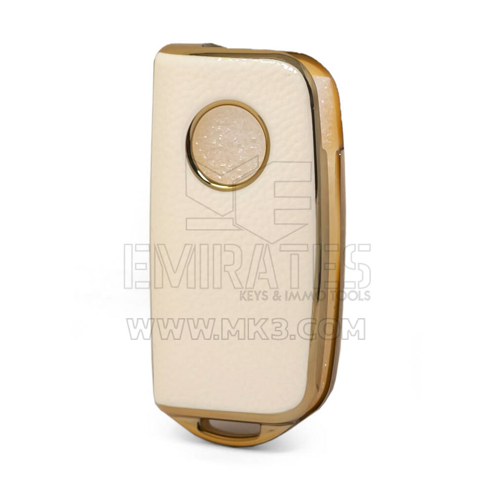 Capa de couro Nano Gold para Foton Flip Key 2B Branco FT-A13J | MK3