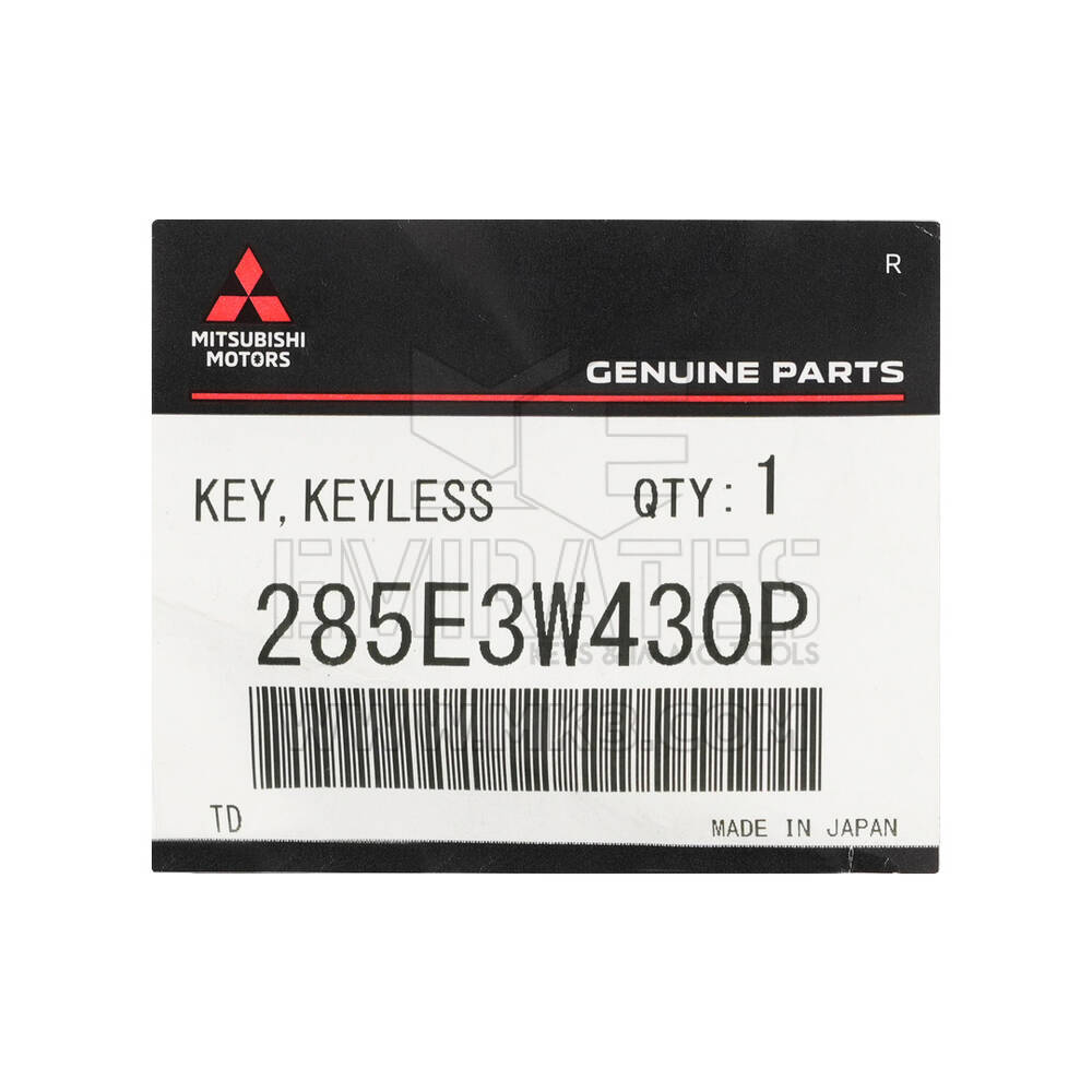 Yeni Mitsubishi Eclipse Cross 2023 Orijinal / OEM Akıllı Uzaktan Anahtar 2+1 Düğme 315MHz OEM Parça Numarası: 285E3W430P / 8637C983 | Emirates Anahtarları