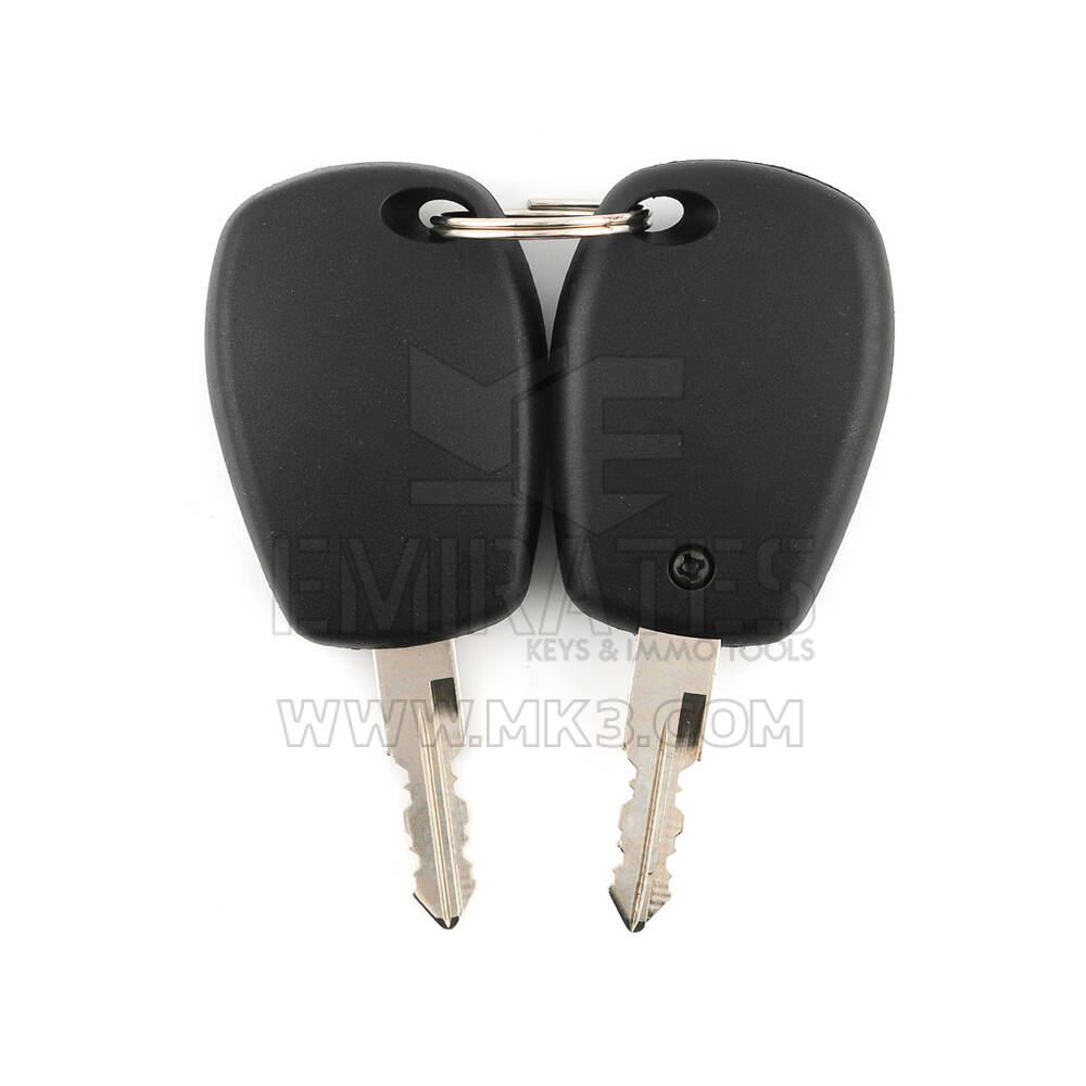 New Aftermarket Renault Clio II Dacia Logan Sandero Ignition Lock 2 x Plastic Keys without Remote Button 4 Pin Compatible Part Number: 6001546809 / 806013230R | Emirates Keys