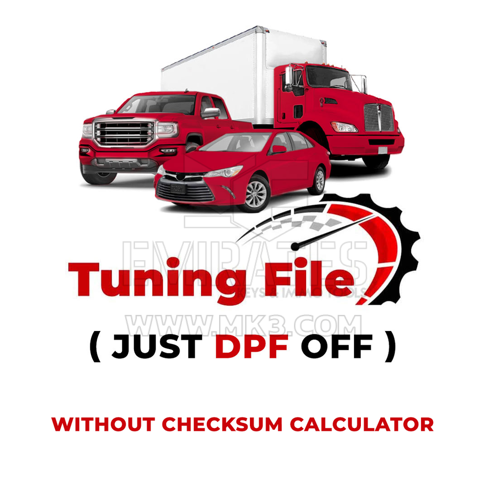 Car And Heavy Duty Tuning File  ( Just DPF OFF )