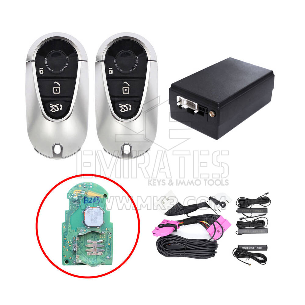 El kit de entrada sin llave para automóviles Mercedes FBS4 funciona con el botón de arranque OEM de fábrica (Agregar clave) ESW312-BE/BE3-B