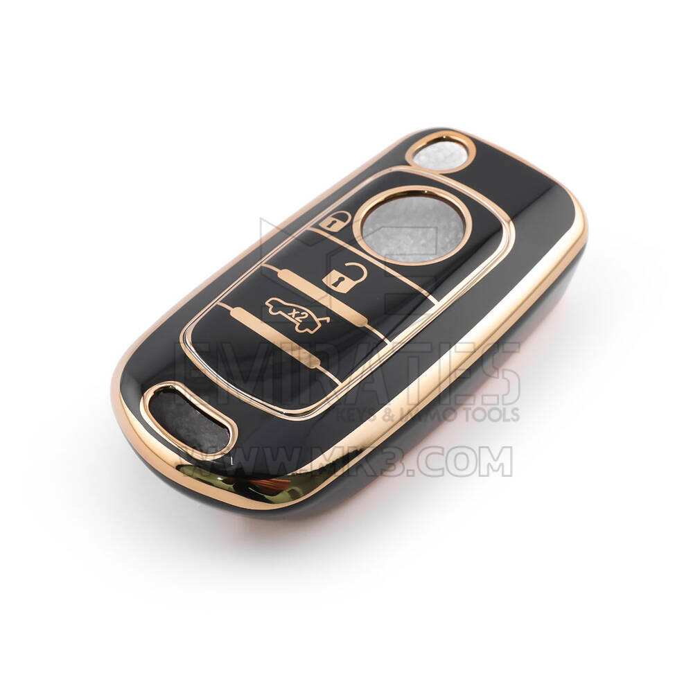 New Aftermarket Nano High Quality Cover For Fiat Remote Key 3 Button Black Color FIAT-C11J3B | Emirates Keys