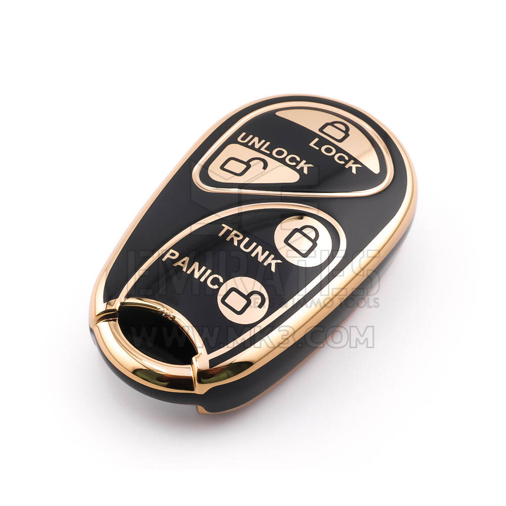 Nouvelle coque de rechange de haute qualité pour clé télécommande Nissan 4 boutons, couleur noire NS-E11J4 | Emirates Keys