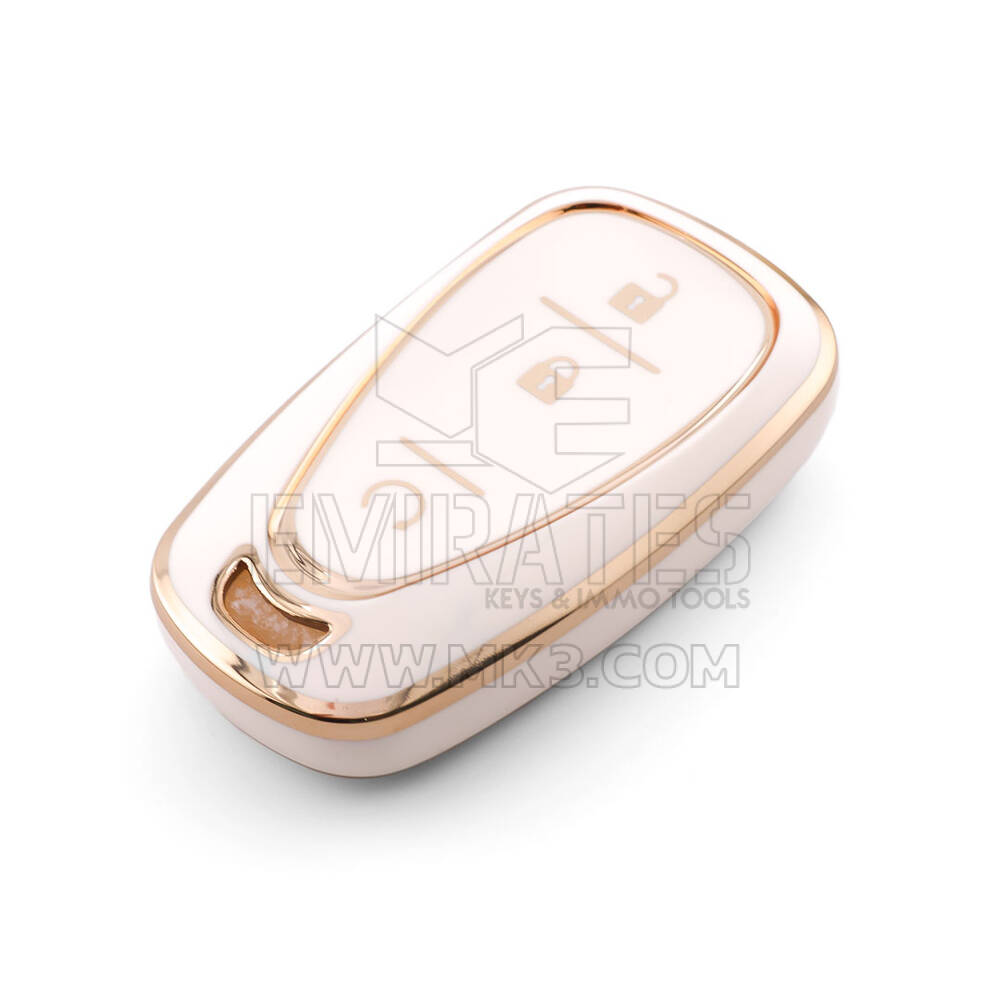 Nouvelle coque de rechange de haute qualité pour clé télécommande Chevrolet 3 boutons, couleur blanche CRL-B11J3A | Emirates Keys