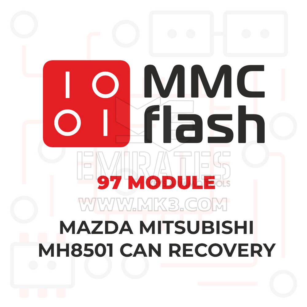 MMCFlash - 97 Modulo, Mazda Mitsubishi MH8501 Can recovery