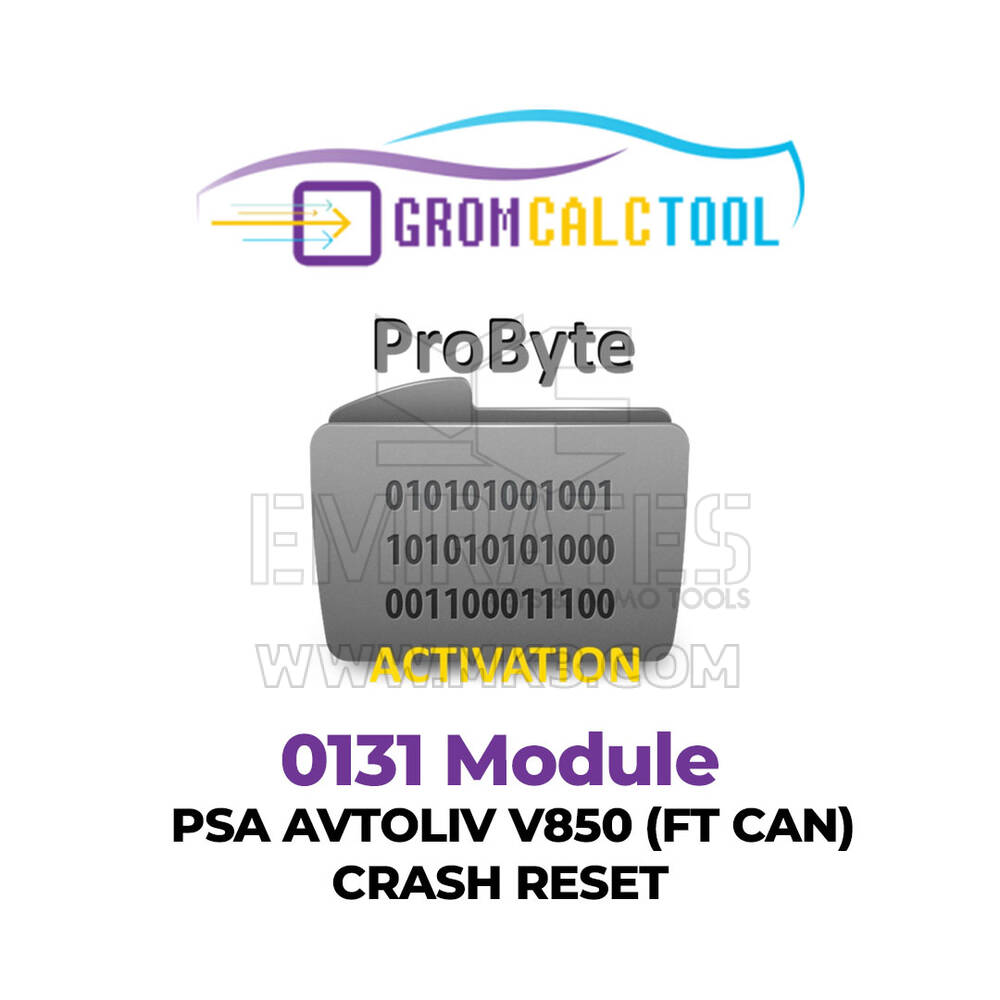 GromCalcTool 0131 Module PSA Avtoliv V850 (FT CAN) Crash Reset