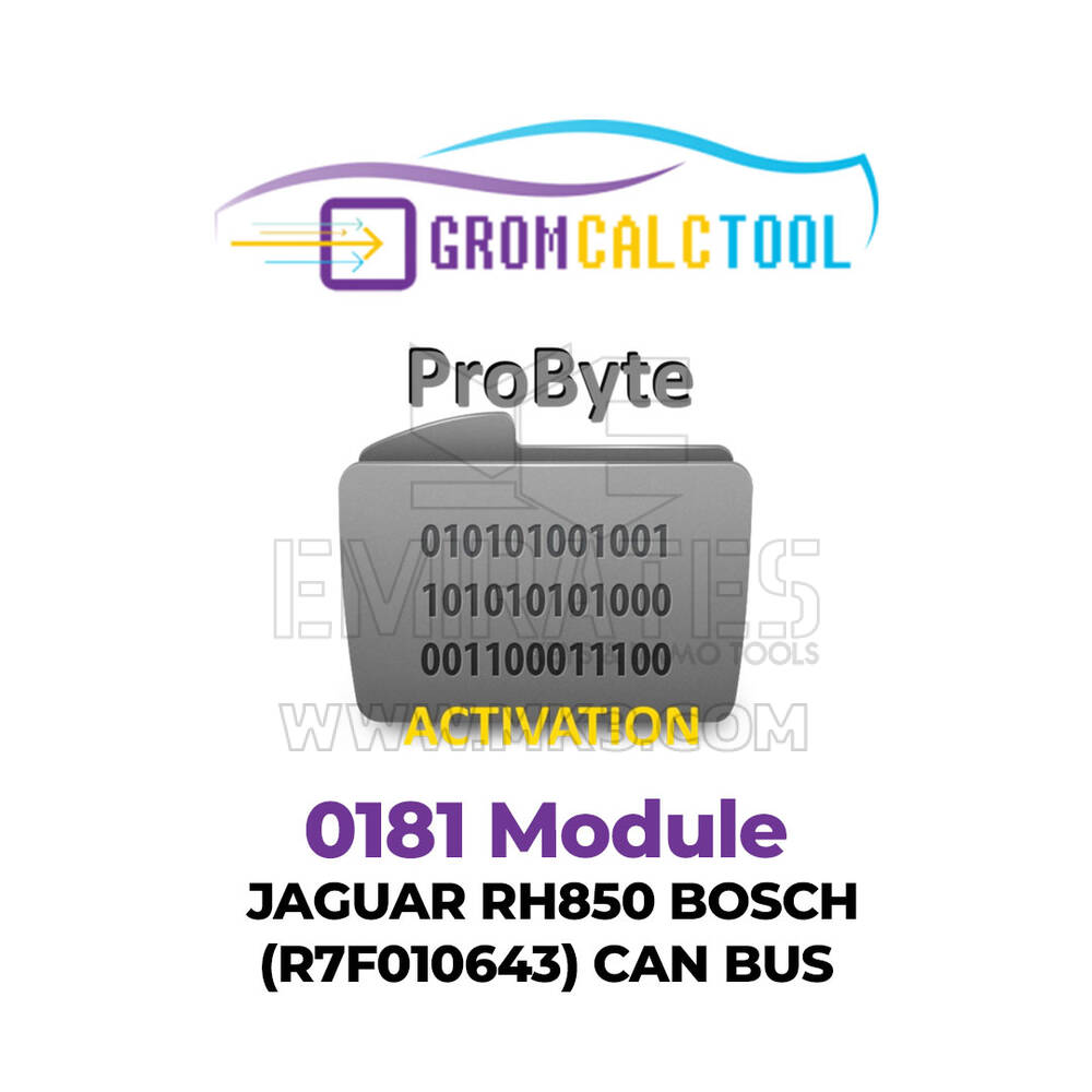 GromCalcTool 0181 Modulo JAGUAR RH850 BOSCH (R7F010643) CAN BUS