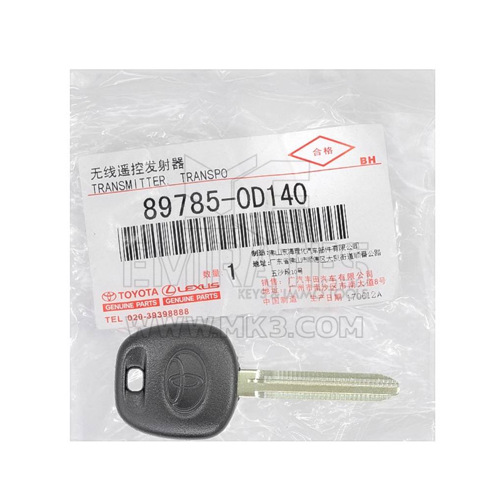 Chave transponder genuína Toyota H 89785-0D170 | MK3