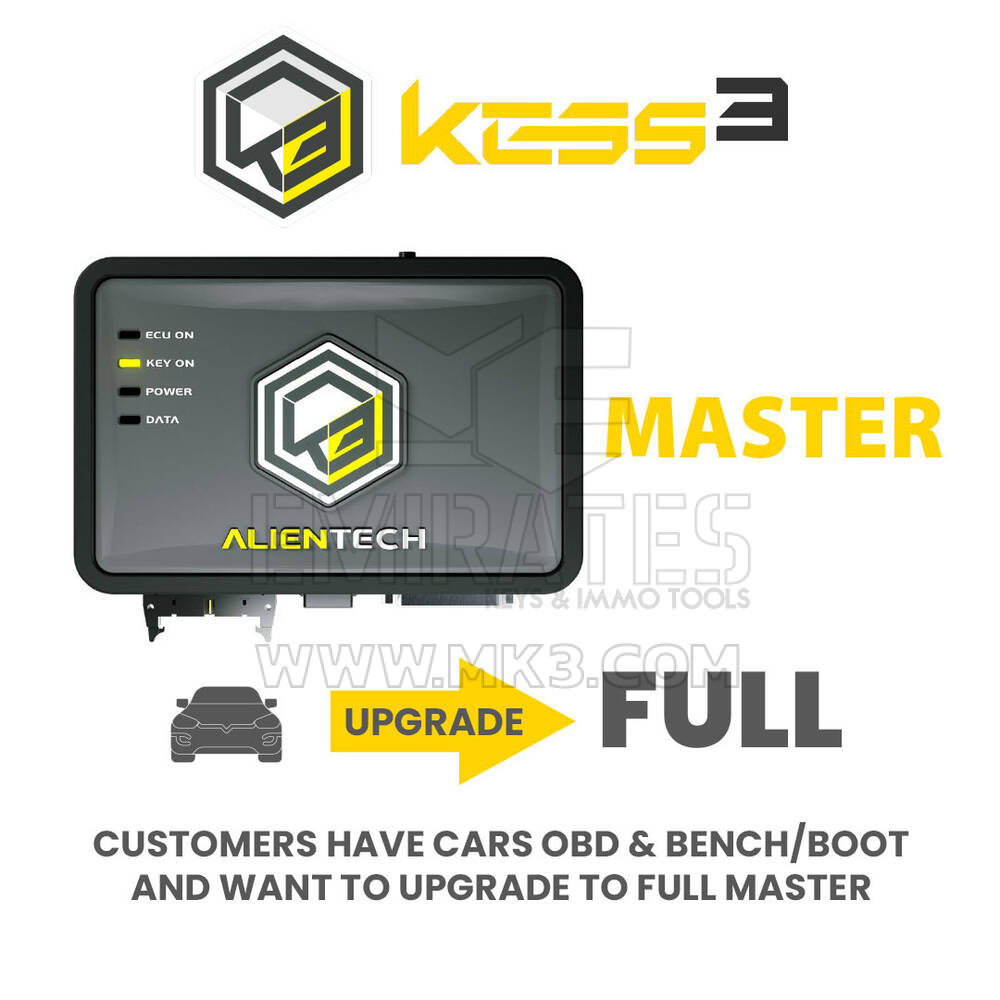 Alientech - KESS3MBP43 / Клиенты Master имеют автомобили OBD и Bench/Boot и хотят обновиться до FULL Master