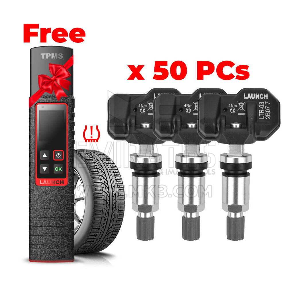 Lanzamiento de 50 sensores TPMS Sensor de metal + TSGUN gratis