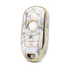 Nano couvercle en marbre de haute qualité pour clé télécommande Buick 6 boutons, couleur blanche BK-A12J6